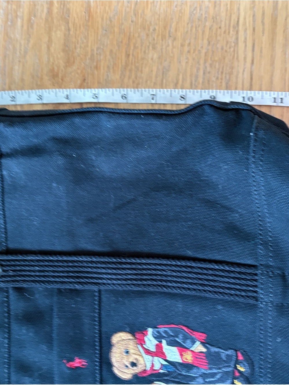 Polo by Ralph Lauren Navy Canvas Bear-Embroidered Tote - Picture 6 of 7